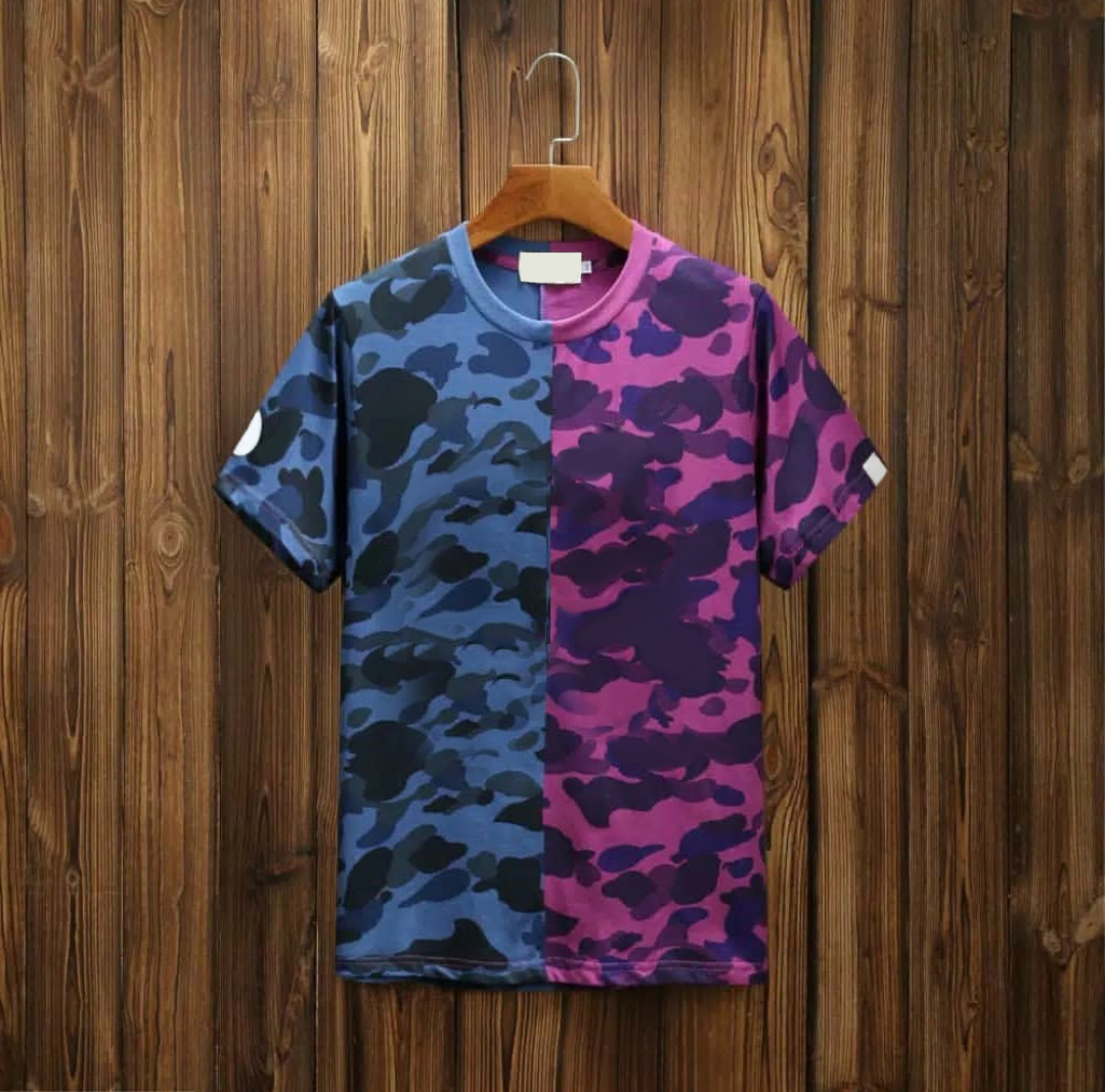 

Men Summer t shirt Camouflage Style Short Sleeve Male Extended Casual Clothing Man Print tees Sale Trendy T-shirt Fashion Quick Dry Top, Black