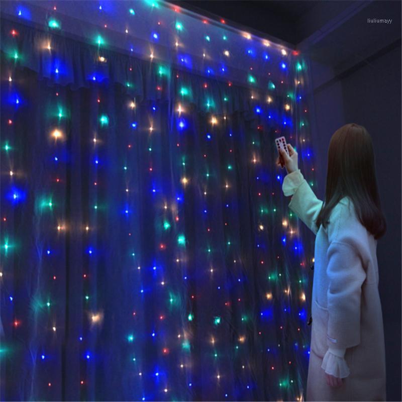 

Christmas Decorations for Home 3M 100/200/300 LED Curtain String Light Flash Fairy Garland New Year 2021 Noel Navidad 2020 Kerst1