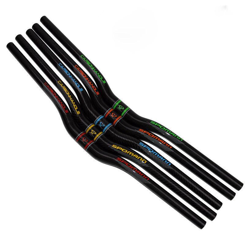 

Bike Handlebars &Components 31.8mm Ultralight Carbon Fiber Mountain Road MTB Handlebar Flat Rise Bicycle Steering Wheel Accessories