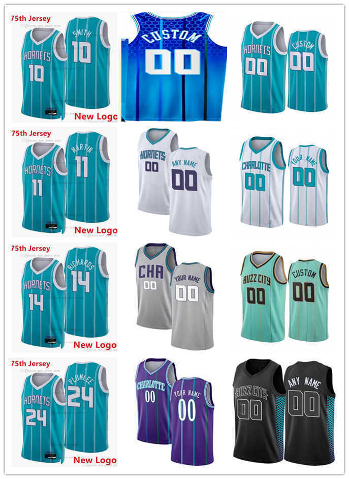 

75th Mens Womens Youth Charlotte''Hornets''11 Cody Martin 24 Mason Plumlee 14 Nick Richards 98 Arnoldas Kulboka 16 Scott, Black;red