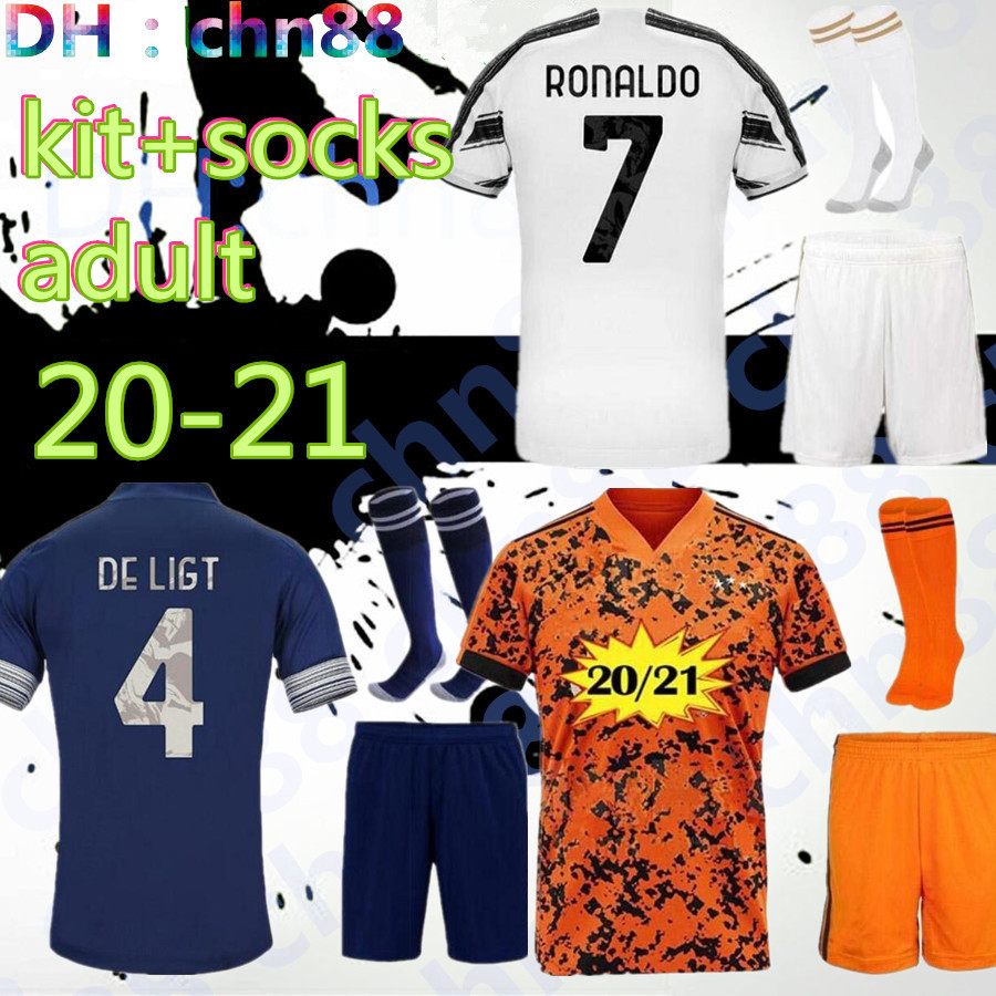 

kit+socks adult men 2020 2021 home away 3rd soccer jerseys football Jerseys 20 21 Player version Football shirt, Image