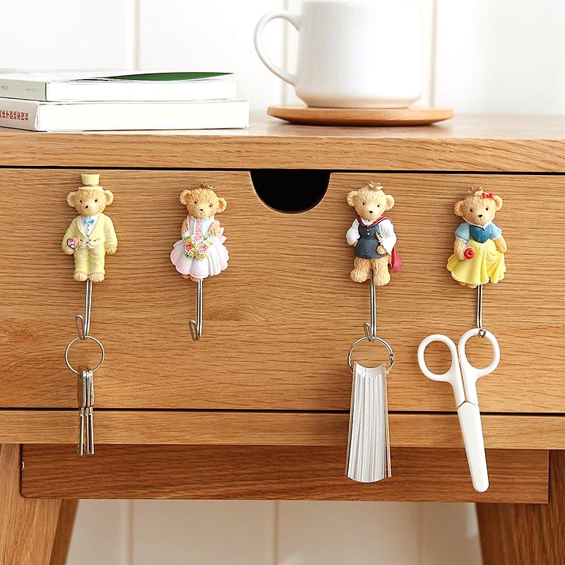 

Multifunction Adhesive cute cartoon shape wall hook Kitchen Bathroom Clothes Towel Holder Home decor