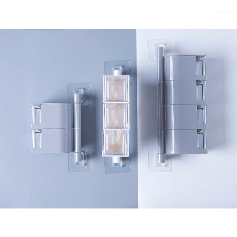

Kitchen Storage or Organization 4 Layers Rotating Spice Rack Wall Mount Seasoning Storage Box Kitchen Organizer1