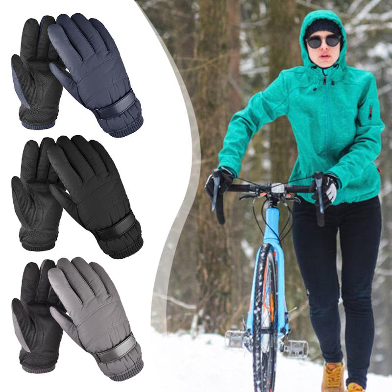 

Motorcycle Riding Winter Touch Screen Snow Windstopper Glove Waterproof Winter Warm Gloves Men Ski Gloves Snowboard, Black