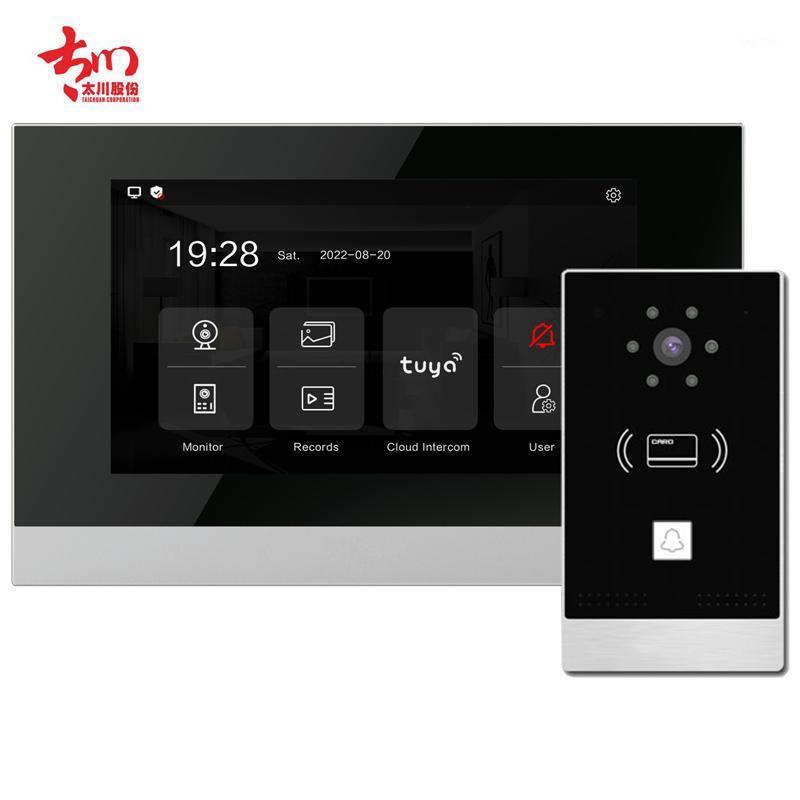 

Tuya cloud intercom video doorbell intercom doorbell camera wired system waterproof day and night vision1