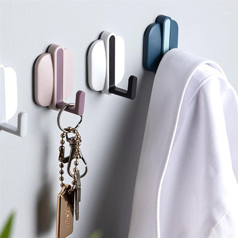 

8pcs Heavy Duty Punch Free Hook Self-adhesive Hooks Hat Towel Keys Hook Clothes Coats Organize for Home Kitchen (Mixed Color)1