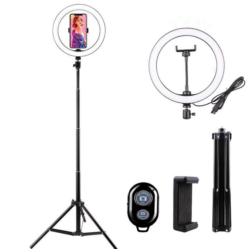 

13inch 33CM Video Light Dimmable LED Selfie Ring Light USB ring lamp Wireless bluetooth Photography with 1.6m tripod Stand