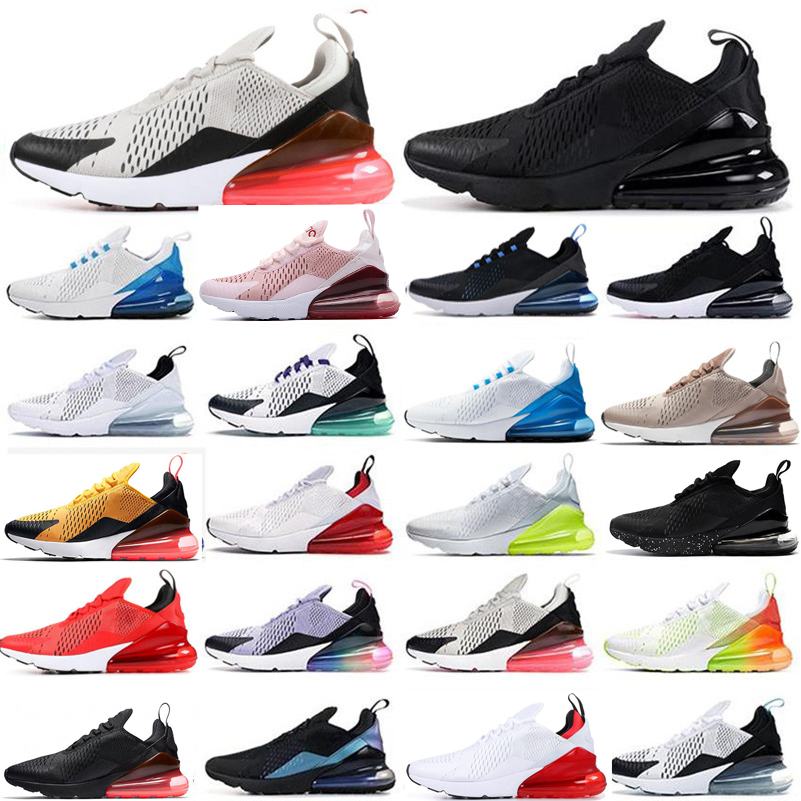 

27c Running Shoes Orange Bred 270s Triple Black White Olive Photo Blue Barely Rose Sports Outdoor True Mens Women Sneakers Size 36 45, #8