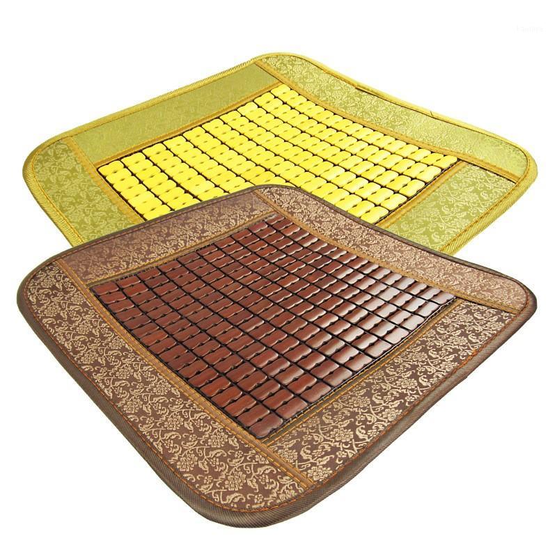 

Car Seat Cover Natural Refreshing Bamboo Massage Silk Cushion four Seasons Home Office Car Universal Cool Anti-slip Summer Mat1