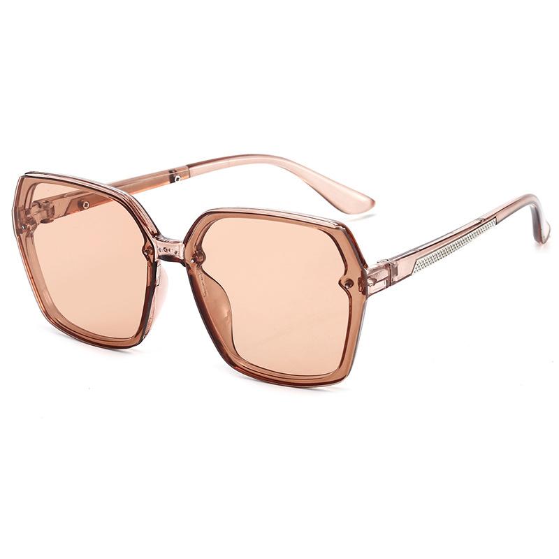 

Korean Women's New Large-frame Polygonal Face-shaping Sunglasses Square Temperament Instagram Eyeglasses Ocean Piece Glasses