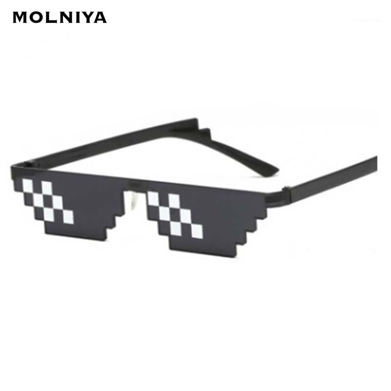 

Mosaic Sunglasses Fashion Men Women Pixel Sun Glasses High Quality PC Anime Get-Together Eyewear UV4001