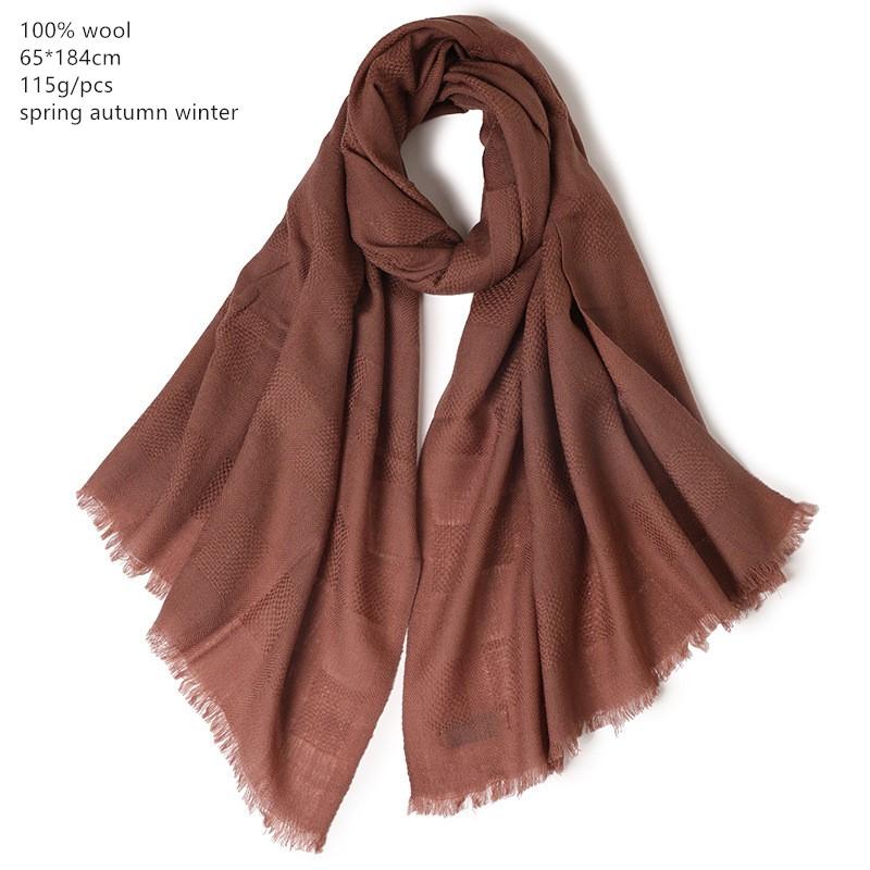 

Naizaiga 100% wool winter wool caramel cinnamon solid color shawl women ladies scarf, SN407