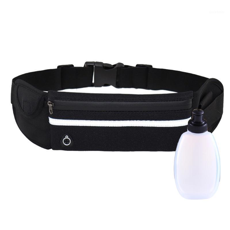 

Waist Bag Belt Running Waist Bag Sports Portable Gym Hold Water Cycling Phone Waterproof Women Belt With Water Bottle1, Only orange bag