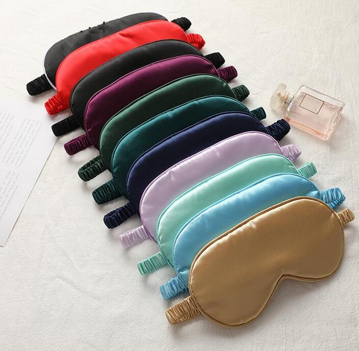 

Silk Sleep Masks Rest Shading Eye Mask Padded Shade Cover Eyepatch Travel Relax Aid Blindfolds Eyemask Epacket free
