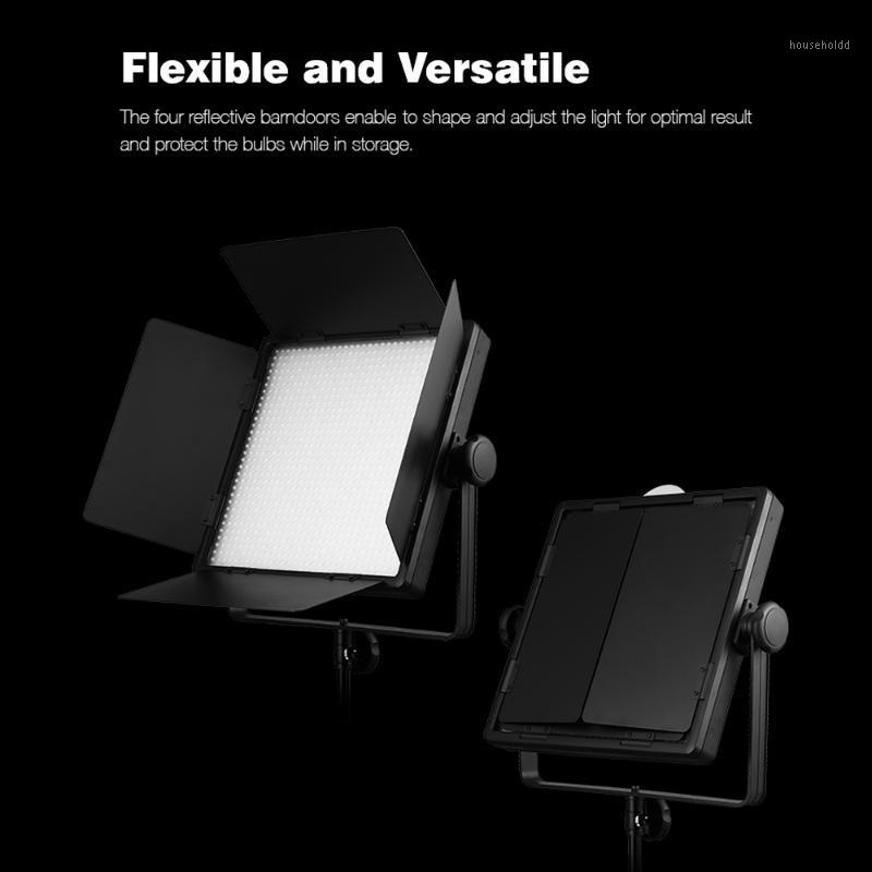 

Godox LED1000D II LED Video Light Dimmable 5600K CRI96 TLCI98 with LCD Display Barn Doors White Yellow Green Diffusion Filters1