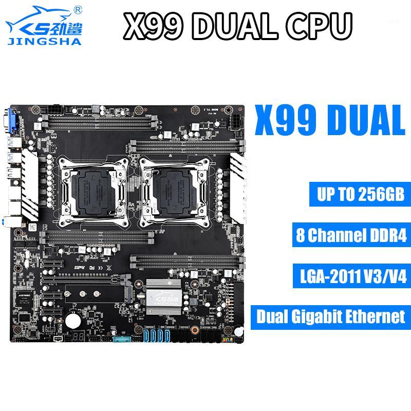 

x99 Dual CPU JINGSHA Motherboards Socket LGA 2011-3 Dual Gigabit Ethernet VGA, USB3.0,10* SATA3.0, NVMe M.2, 8* DDR4 Up to 256GB1