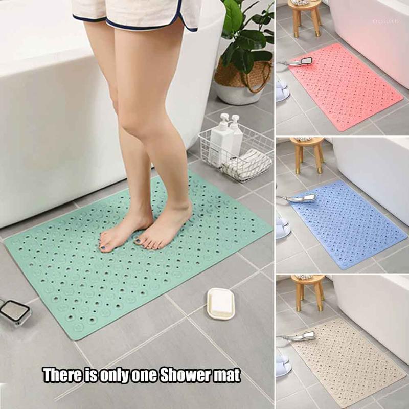 

Foot Massage Drain Holes PVC Bathtub Pad Home Toilet Suction Cups Anti Mould Washable Non Slip Bath Mat Bathroom Accessory Hotel1