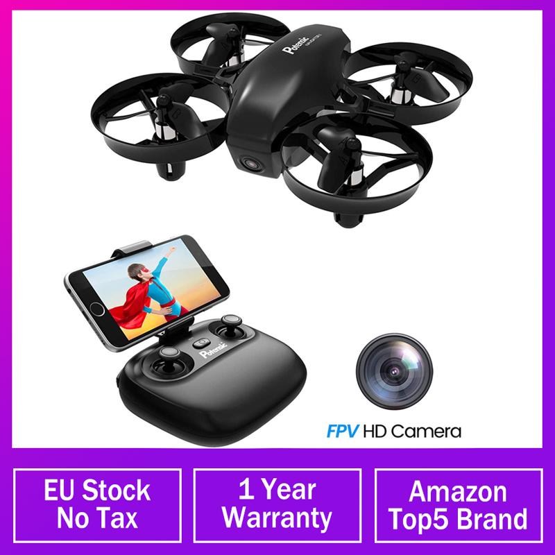 

Potensic Mini Drone With Camera WiFi Fpv Altitude Hold Headless Mode 2.4G 6Axis RC Dron Quadcopter Toys For Children 2 Batteries