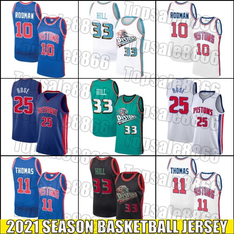 

Detroit Piston Jersey Dennis 10 Rodman Jersey Isiah 11 Thomas Jerseys Derrick 25 Basketball Rose Jersey Grant 33 Hill Jerseys n5ds