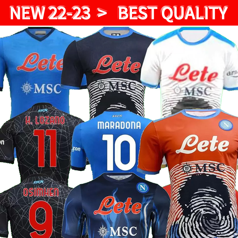 

21 22 Napoli 3rd Maradona Special red Halloween Soccer Jersey Kids Kit Set 2021 2022 Maglia Naples Football Shirt ZIELINSKI INSIGNE OSIMHEN FABIAN LOZANO Home third