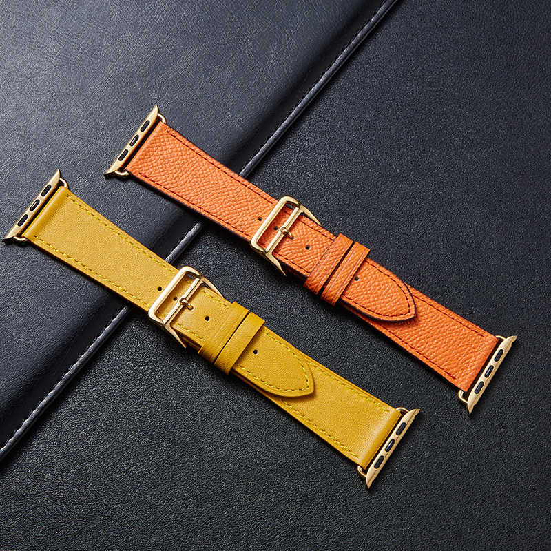 

Leather strap iWatch series luxury leather apple watch replacement watch strap 6 5 4 3 watch strap buy one get one free, Black;brown