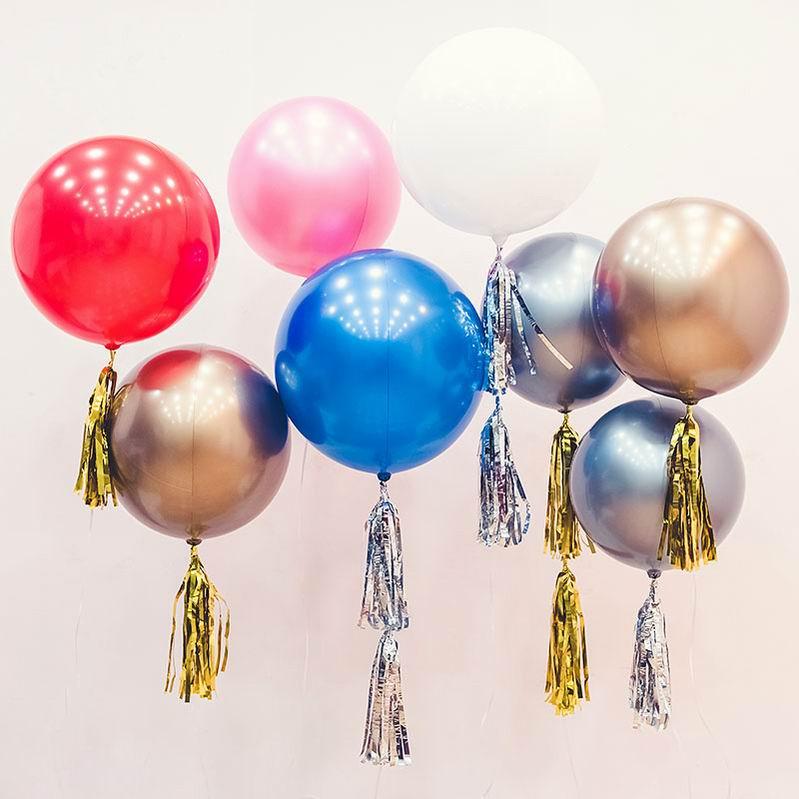 

1pcs Helium Bobo Balloons 18/22/32 Inch Metallic Chrome Balloon Birthday Party Decoration Air Ballons Wedding Decor Favors