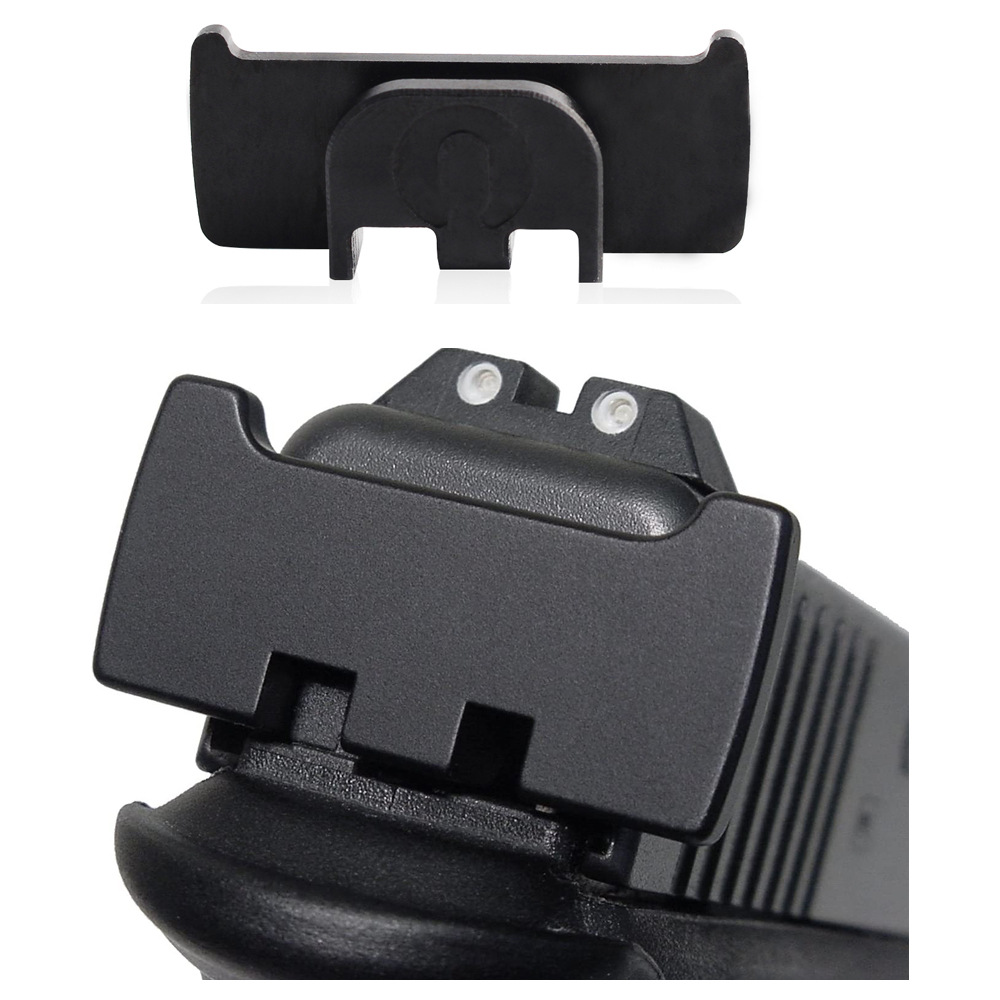 

for Glock All Models GEN 1-5 Model Rear Slide Racker Plate MOS BK Plain