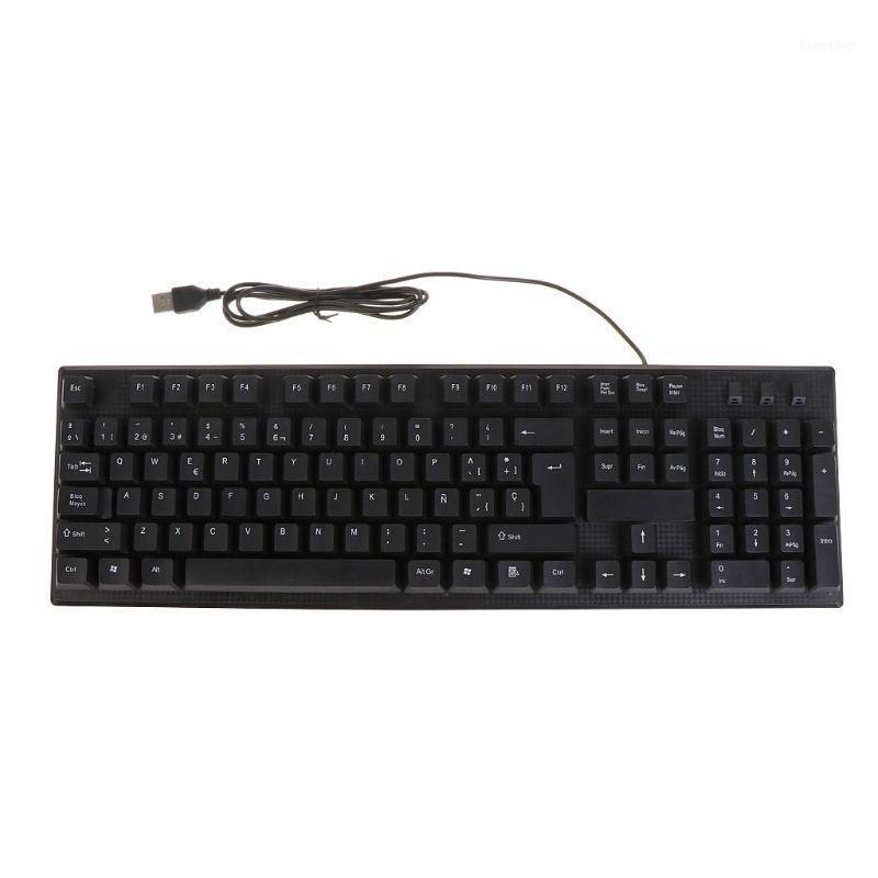 

USB Wired Silent Keyboard Waterproof Office 104 Keys Keyboard for Desktop X6HA1