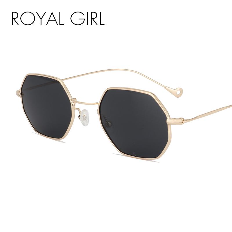 

ROAYL GIRL Designer Women Sunglasses Vintage Retro Metal Square 2020 New Ultra-light Small Frame Glasses ss131