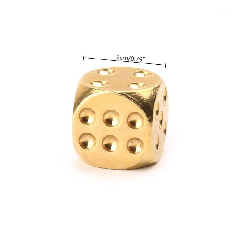 

1pc Solid Polished Brass Dice 20mm Metal Cube Poker Bar Board Game Gift1