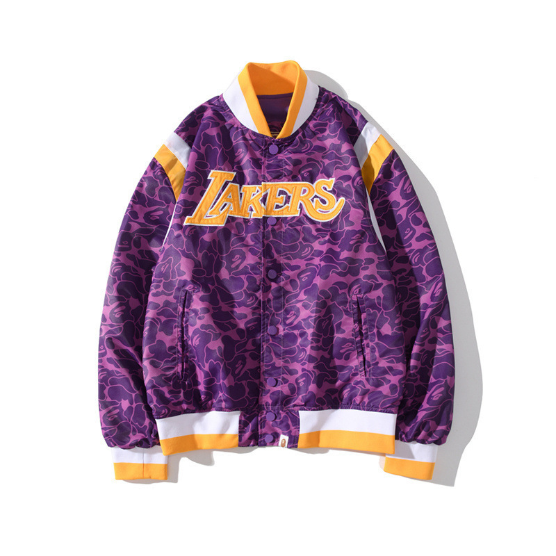 jaqueta lakers roxa
