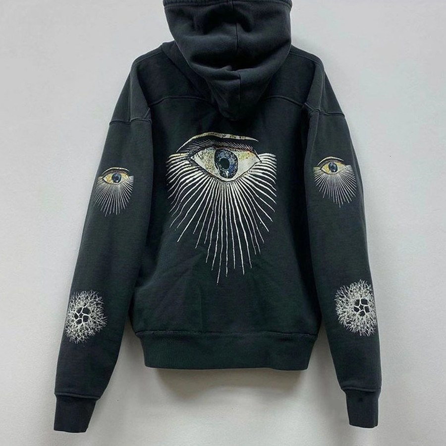 

2021 New Heavy Fabric Honest Eye Hoodie Men Women 1:1 Best-quality Vintage Pullover Loose Rhude Sweatshirts B2ci