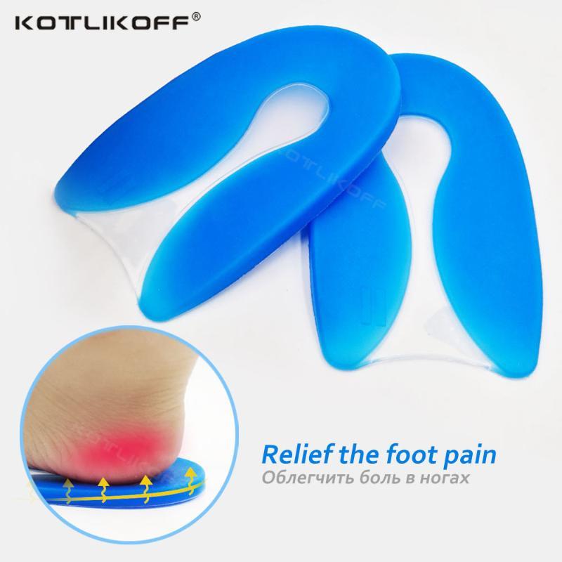 

Foot pain 100% Silicone Gel U-Shape Plantar Fasciitis Heel Protector Heel Spur Cushion Pad Shoe Inserts Insole for Men and Women1