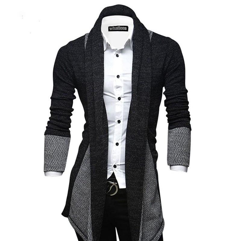 

Spring Autumn Men' Sweater Patchwork Full Sleeve Cardigan Mens Clothing Men' Sweater mens sweaters 2020 Asian Size Y, Gray