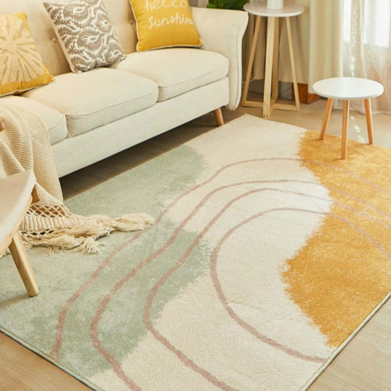 

Nordic Living Room Carpet Modern Minimalist Coffee Table Mat Home Sofa Blanket and Floor Mat Bedroom Cute Girl Bedside Blanket, 17