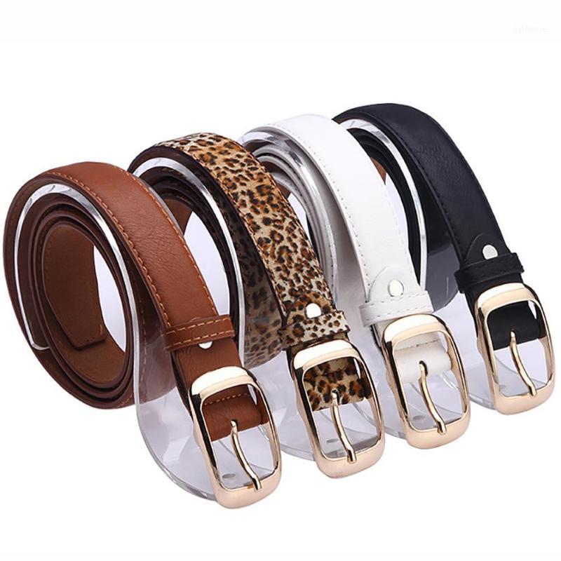 

New 2020 Fashion Women's Faux Leather Gold Pin Metal Belt Straps Girls Fashion Accessories Belt Hot Sale1, Blue