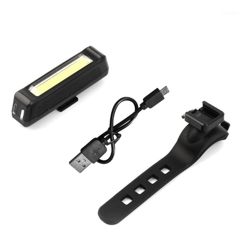 

ABS Material 100LM LED COB USB Rechargeable Battery Head Light Flash Bicycle Bike Tail Safety Lamp Mounting on Handlebar1