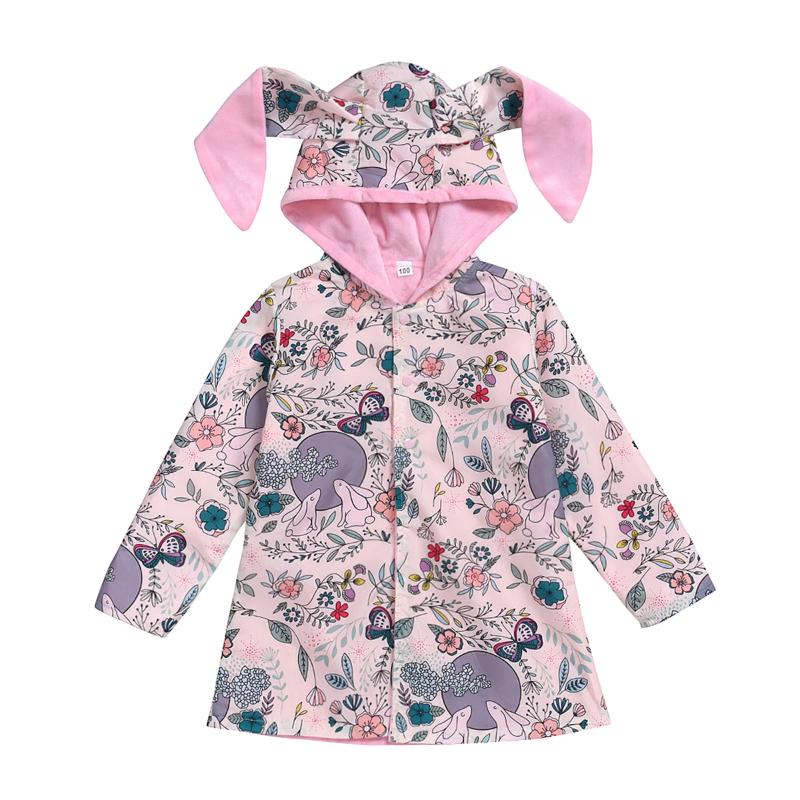 

Ear Hooded Baby Girls Coat New Autumn Tops Kids Warm Jacket Outerwear & Coat Children Clothing Baby Wear Girl Coats, As pic