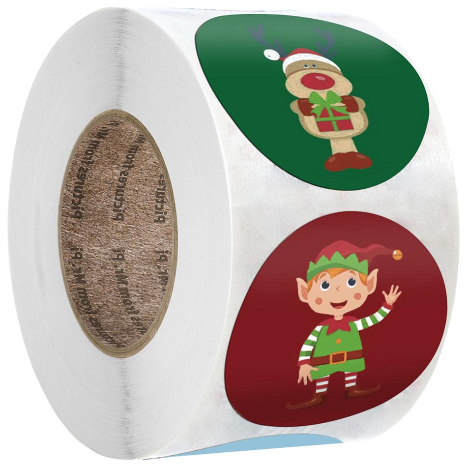 PRETYZOOM 10pcs Christmas Stickers Number 24 Labels Stickers Adhesive Goodie Bag Seal Sticker Stuffer Filler for Xmas Party Kids Gifts Scrapbook Decor