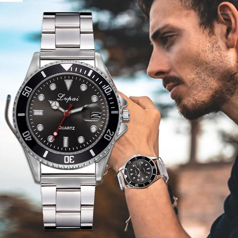 

Wristwatches Top Sport Quartz Wrist Watch Men Waterproof Watches Fashion Stainless Wristwatch Clock Male1, Blue