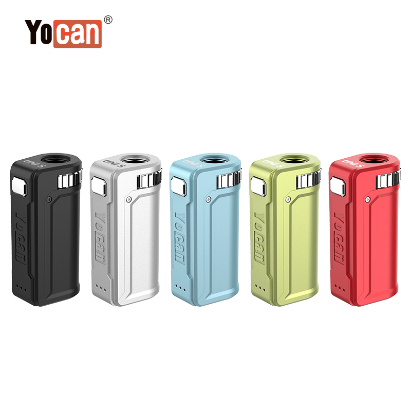 

Authentic Yocan UNI S Mod Battery Adjustable Diameter Preheat 400mah VV Variable Voltage 5 Colors Pro E-cigarettes