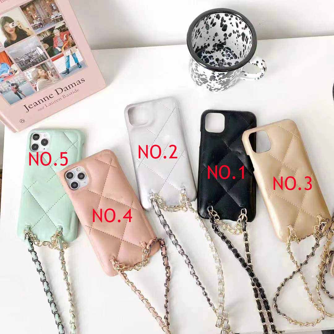 

High Quality Leather Phone Cases for Iphone 12Promax Iphon12Pro 12mini 12 11Promax 11Pro Iphone 11 Fashion Case with Handbag Chain Lanyards, No1