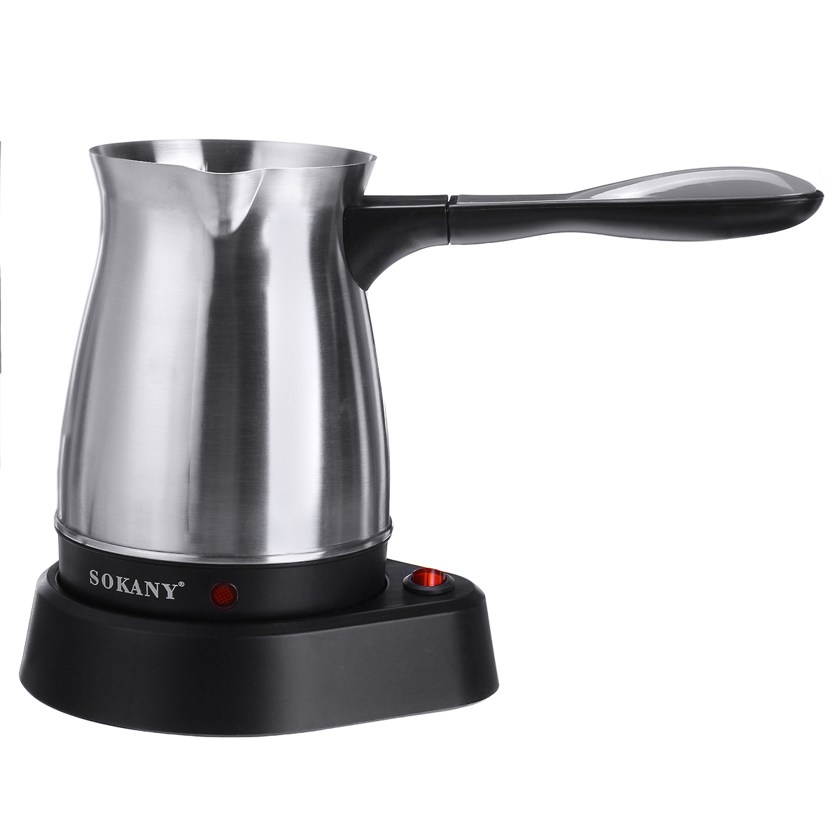 

500ml Electric Coffee Machine Stainless Steel Portable Greek Turkish Coffee Maker Electric Moka Pot Home Office Kettle