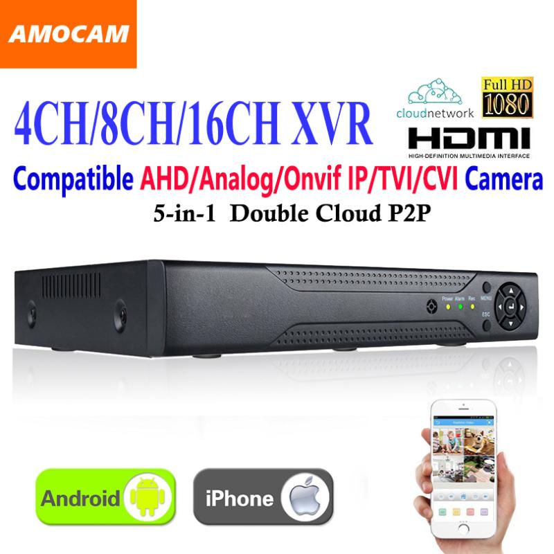 

4CH 8CH 16CH Channel CCTV XVR Video Recorder All HD 1080P 5-in-1 Super DVR Recording support AHD/Analog/Onvif IP/TVI/CVI Camera