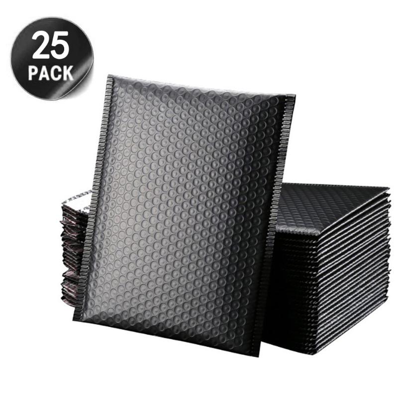 

25PCS Black Poly Bubble Mailer Padded Envelope Self Seal Mailing Bag Pearl film Bubble Envelope Shipping Postal Bag