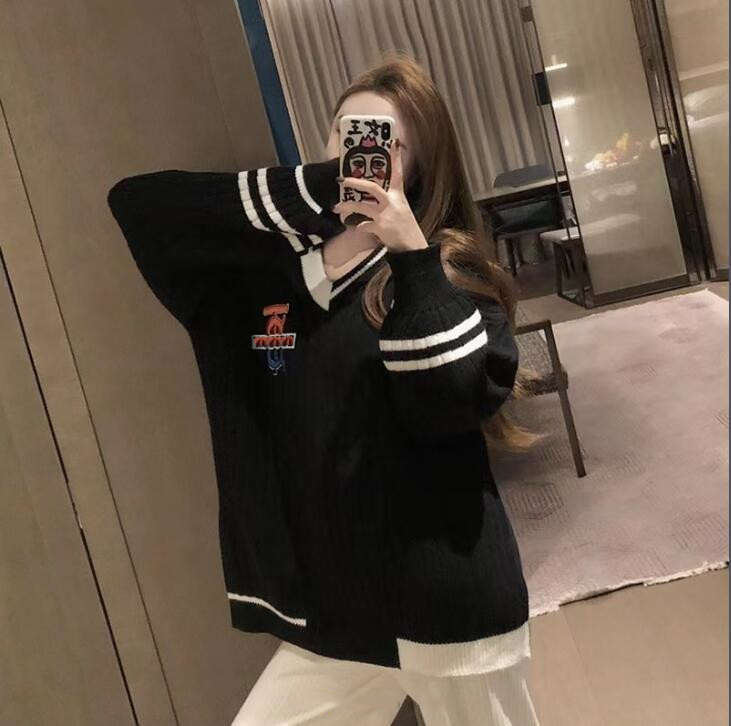 

new Milan Runway Sweater V Neck Long Sleeve Women' Sweater High End Jacquard pullover Women Designer Sweater free shipping, Ivory
