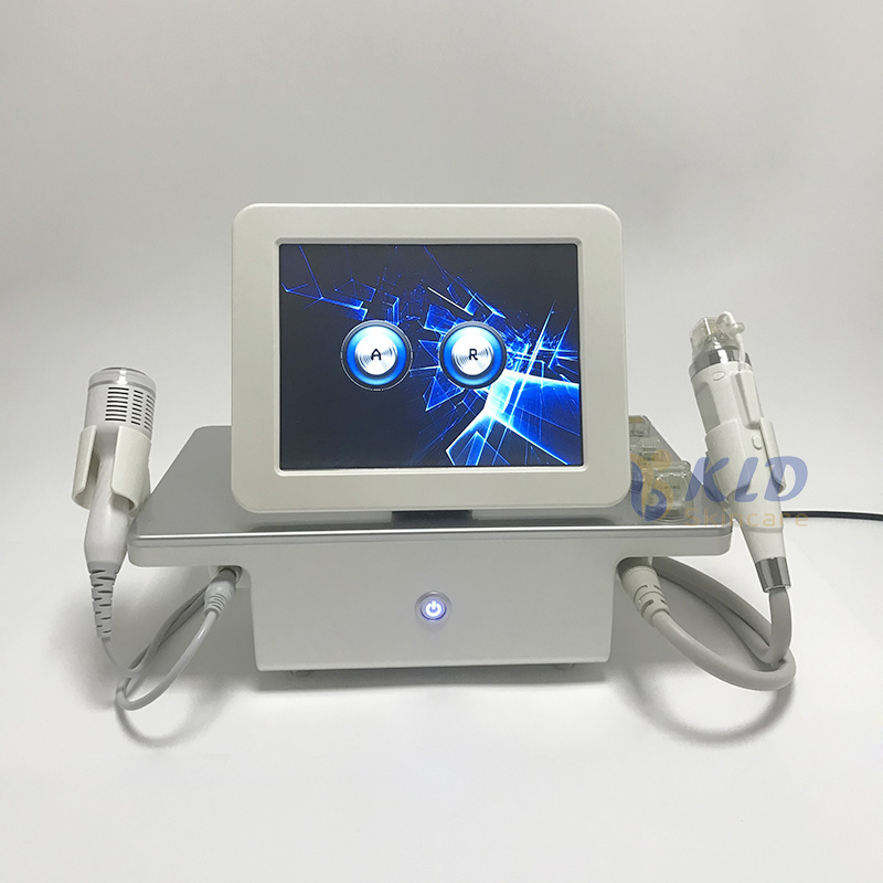 Portable fractional rf microneedle device radio frequency skin tightening stretch mark remover lift machine for home and beauy salon use