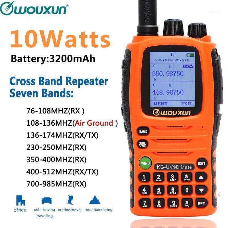 

Wouxun KG-UV9D Mate 7bands/Air Band 10 W 3200mAh Battery Cross band Portable Radio Upgrade KG-UV9D Plus Walkie Talkie1