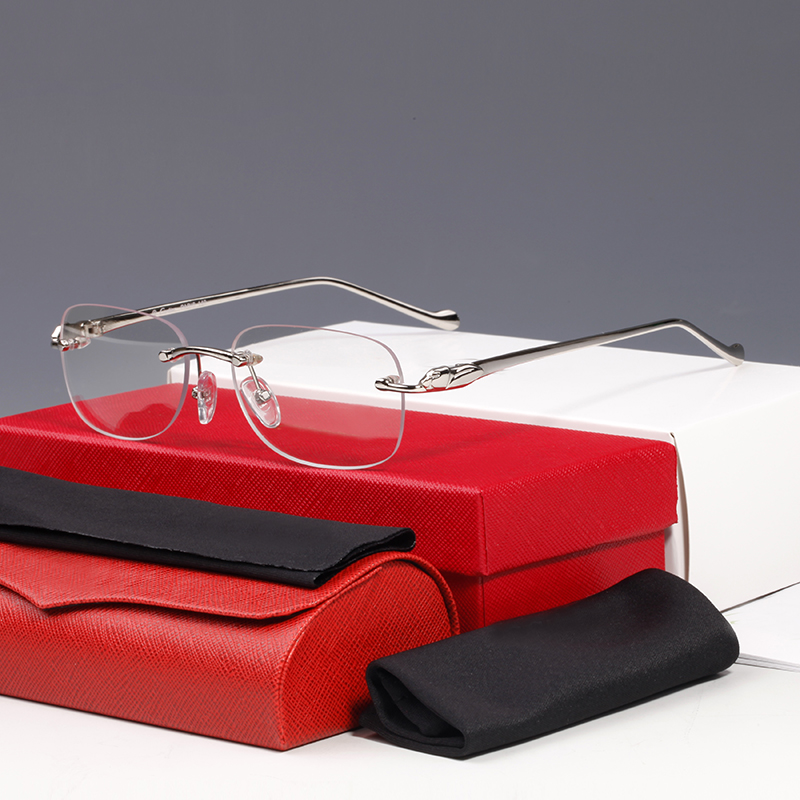 

Sunglasses signature sunglasses Cheetah Classic rectangle metal Series Vivid and Smart Business Casual Men Women Frame Optical Frame CT0061O Lens