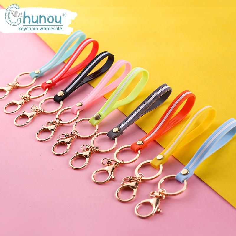 

3PCS/Lot Silicone Lanyard Keychain For Car Bag USB Camera Neck Strap DIY Keys Accesorias Hang Rope Mobile Phone Strap Key Chains